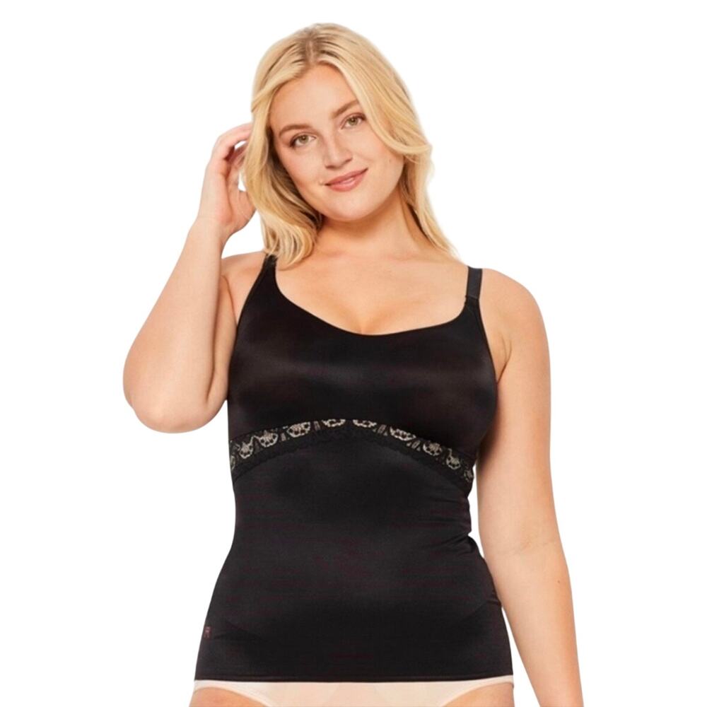 Ruby Ribbon Lace Cami Black Style 3024 Size 40